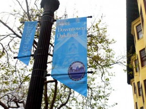 Lake Merritt banner on Broadway